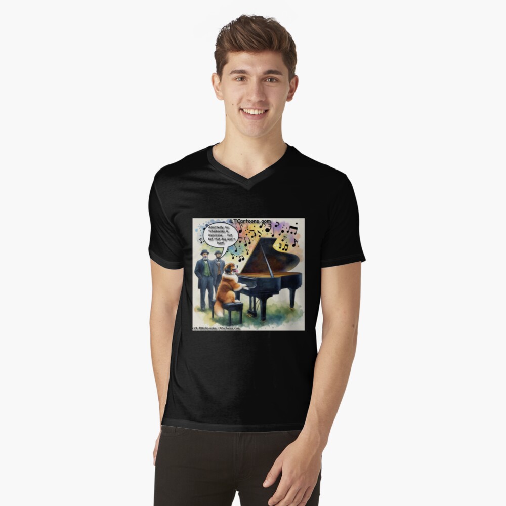 Item preview, V-Neck T-Shirt designed and sold by ltcartoons.