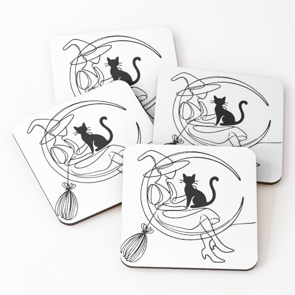 Item preview, Witch and black cat III designed and sold by ChicClicker.