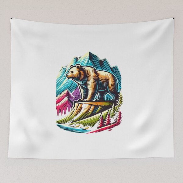 Item preview, Bear Hiking and Camping designed and sold by nodij.