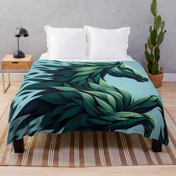 Item preview, Horse Made of Leaves, Ai Generated Art designed and sold by ACC .