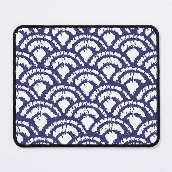 Item preview, Delicate waves navy on white designed and sold by LisaLeQuelenec.