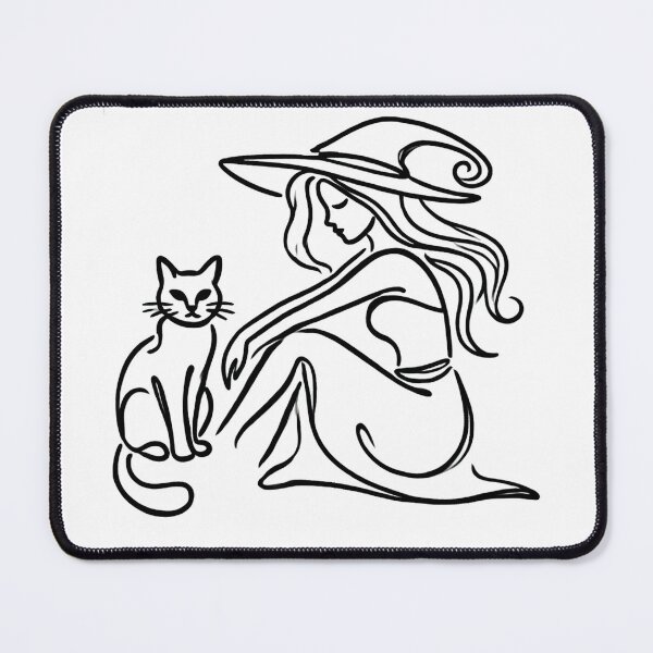 Item preview, Witch and black cat I designed and sold by ChicClicker.