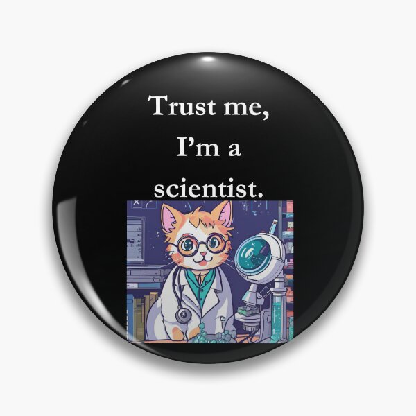 Item preview, Trust me, I’m a scientist. Classic Black  Kitty Tee designed and sold by GeekySexyCool.