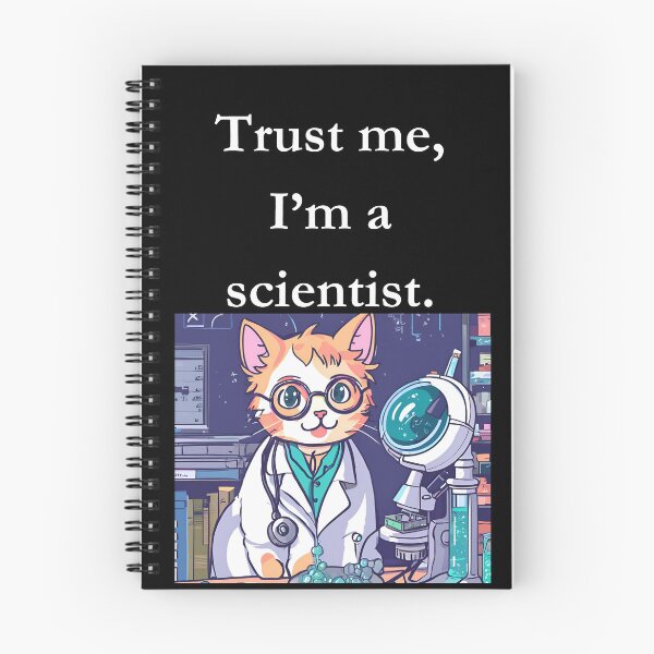 Item preview, Trust me, I’m a scientist. Classic Black  Kitty Tee designed and sold by GeekySexyCool.