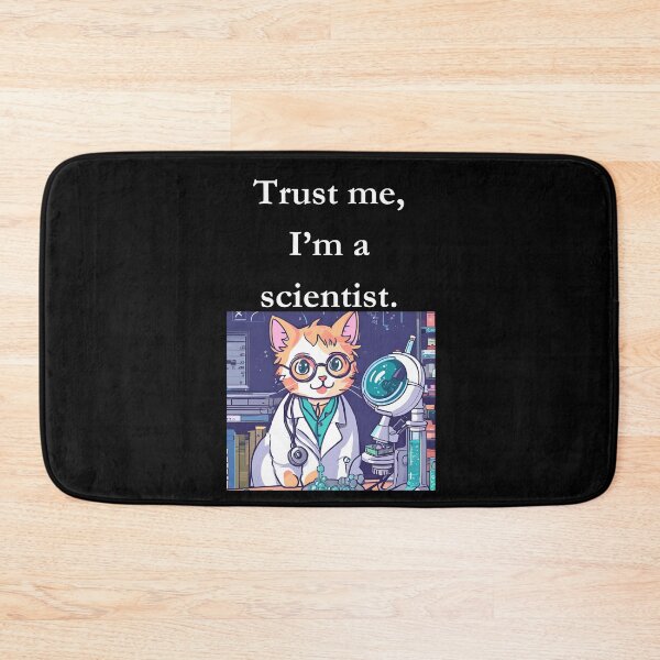 Item preview, Trust me, I’m a scientist. Classic Black  Kitty Tee designed and sold by GeekySexyCool.