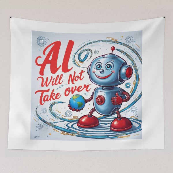 Item preview, Robotic Arm "AI Will Not Take Over"  designed and sold by VibeTwist.