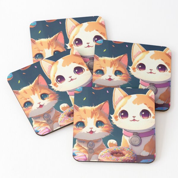 Item preview,  Delightful Donut Pals: A Sweet Feline Fantasy designed and sold by EidansEmpire.