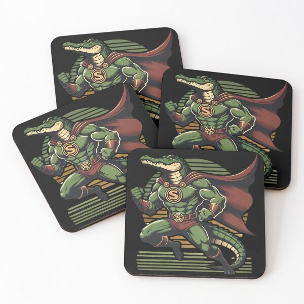 Item preview, Super Gator Hero - Unleash Your Inner Strength! designed and sold by Linework Studio.
