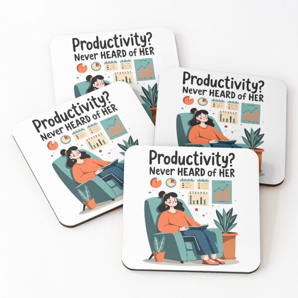 Item preview, Productivity Never Heard of Her Funny Work Design designed and sold by QuirkPrint.