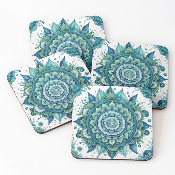 Item preview, Mandala of Ocean Serenity designed and sold by MandalasShops.