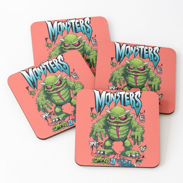 Item preview, #3 Vibrant Monster Graffiti Art by Karolisa designed and sold by Karolisa.