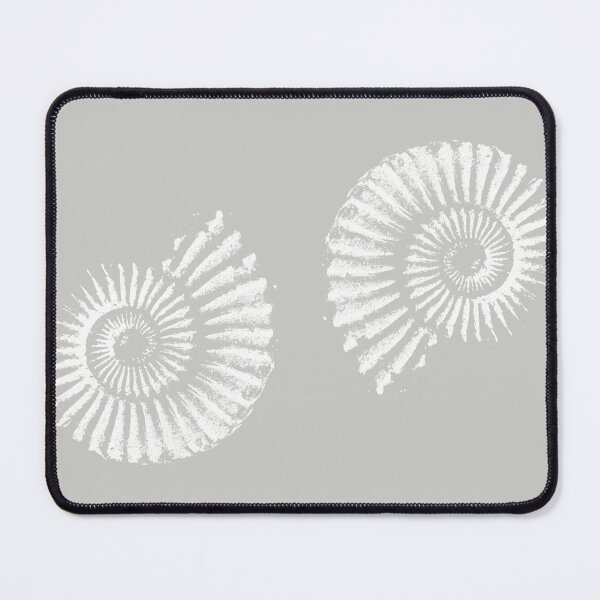 Item preview, Ammonites white on taupe designed and sold by LisaLeQuelenec.