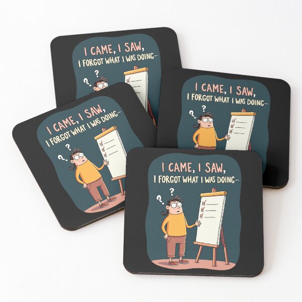 Item preview, I Came I Saw I Forgot Funny Relatable Design designed and sold by QuirkPrint.