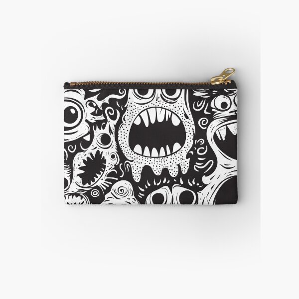 Item preview, A seamless pattern of cartoon monsters with exaggerated expressions serialism Design.  designed and sold by HEMRO.
