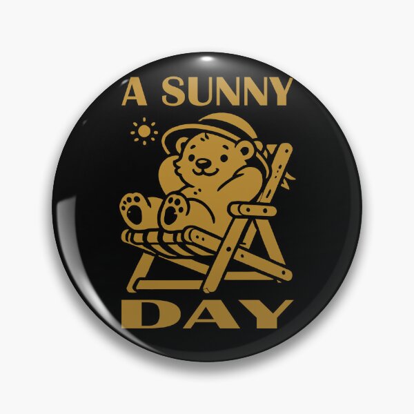 Item preview, Relaxed Bear in Deck Chair Dark Goldenrod designed and sold by Soulemotion.