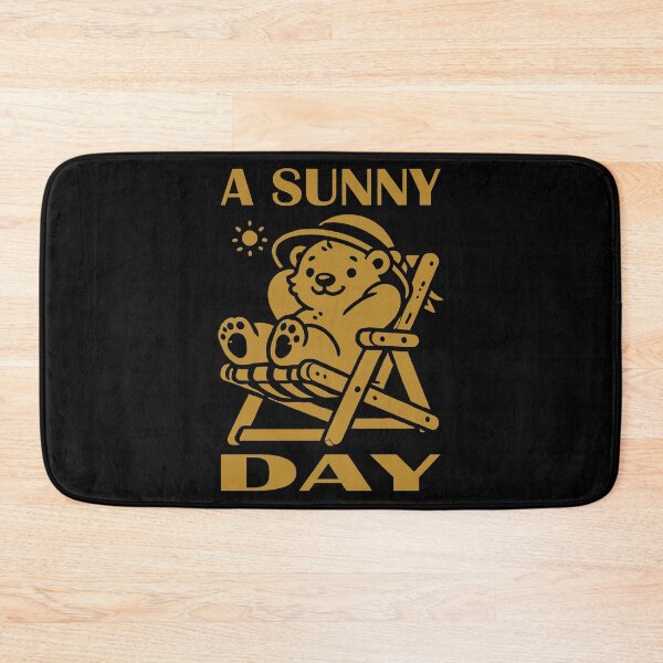 Item preview, Relaxed Bear in Deck Chair Dark Goldenrod designed and sold by Soulemotion.