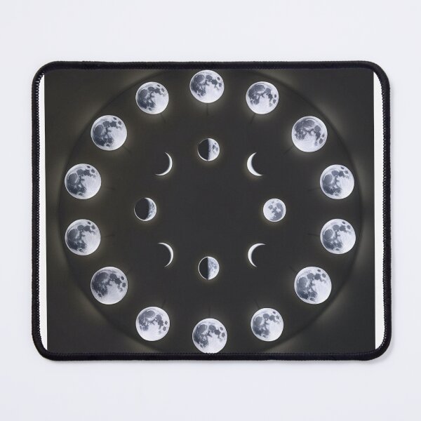 Item preview, Lunar Phases Illuminated Artwork designed and sold by merve02shop.