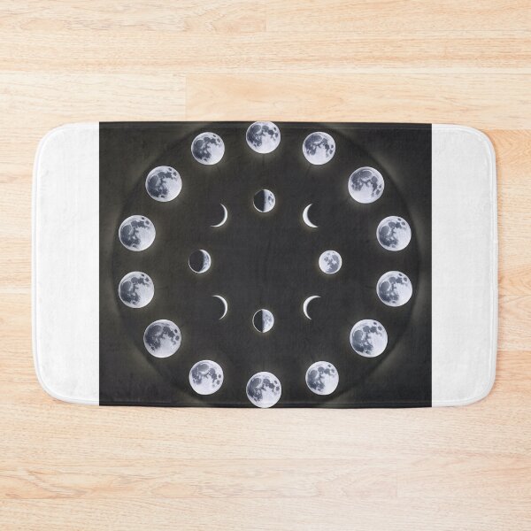 Item preview, Lunar Phases Illuminated Artwork designed and sold by merve02shop.