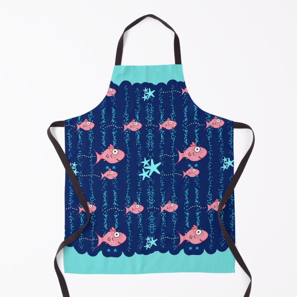 Item preview, Cute Coastal Kawaii Fish Sea Life Pattern designed and sold by Renata illustrata.