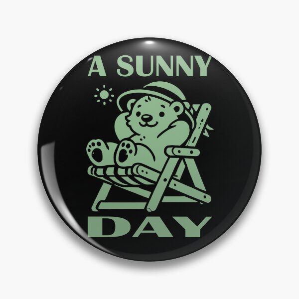 Item preview, Sunny Bear in Deck Chair Dark Sea Green designed and sold by Soulemotion.