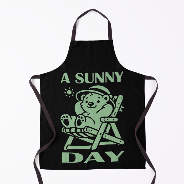 Item preview, Sunny Bear in Deck Chair Dark Sea Green designed and sold by Soulemotion.
