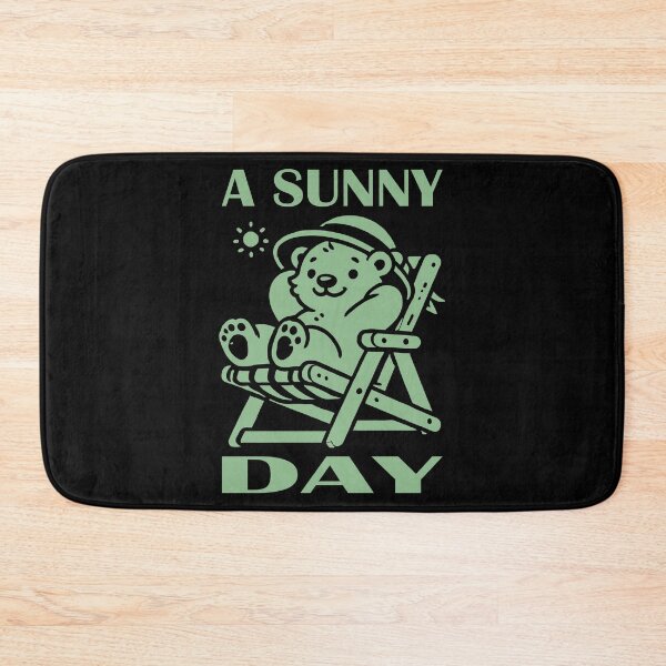 Item preview, Sunny Bear in Deck Chair Dark Sea Green designed and sold by Soulemotion.