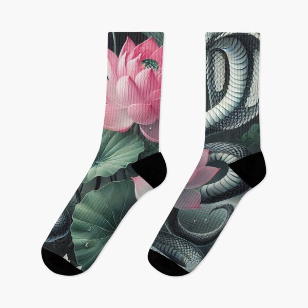 Item preview, Serpents and Lotuses designed and sold by TeslaSt0re.