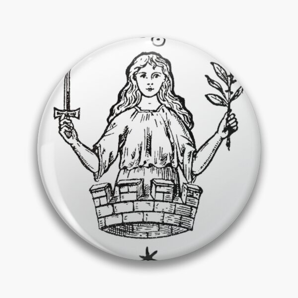Item preview, Symbolism - The Girl in the Tower with the Sword and the Olive Tree designed and sold by PatronesKawai.
