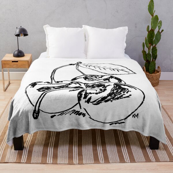 Item preview, Cherries in Black and White designed and sold by katherine montalto.