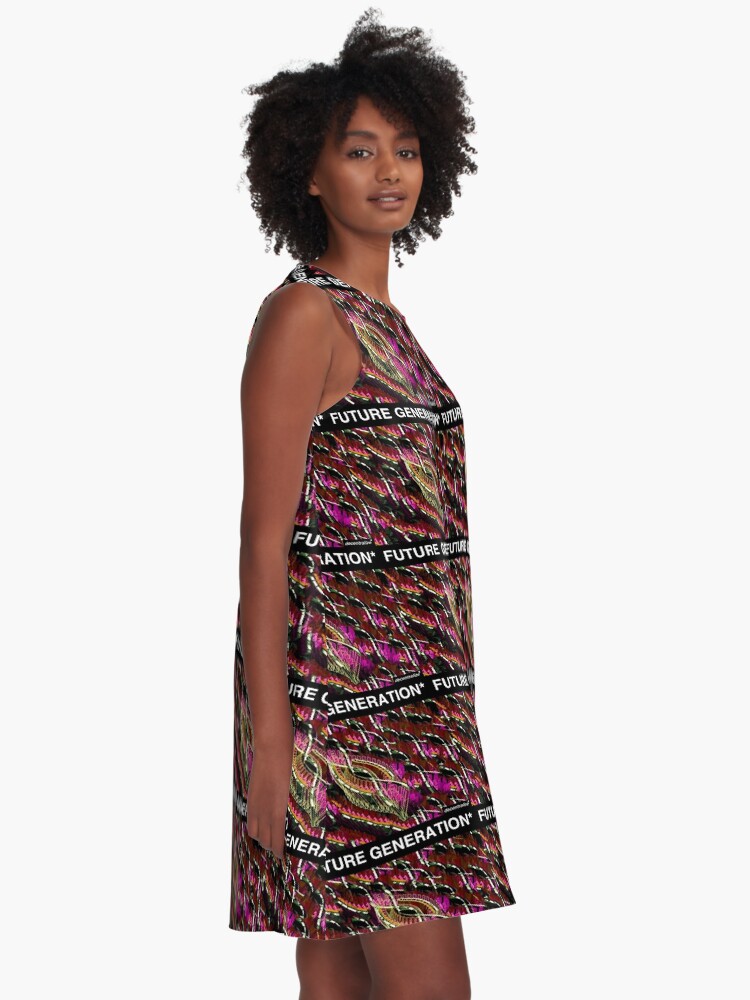 Alternate view of FUTURE GENERATION ABSTRACT DESIGN A-Line Dress