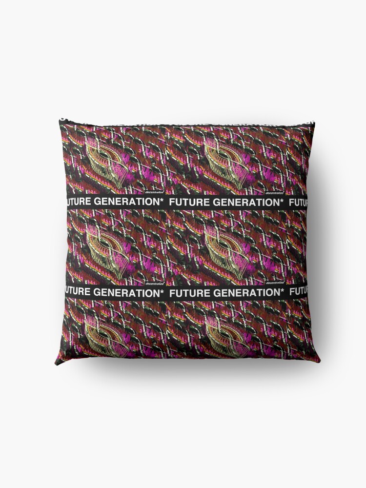 Alternate view of FUTURE GENERATION ABSTRACT DESIGN Floor Pillow
