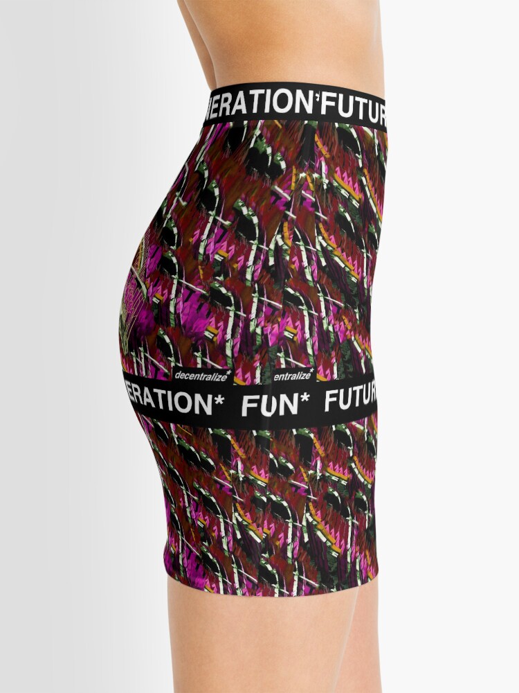 Alternate view of FUTURE GENERATION ABSTRACT DESIGN Mini Skirt