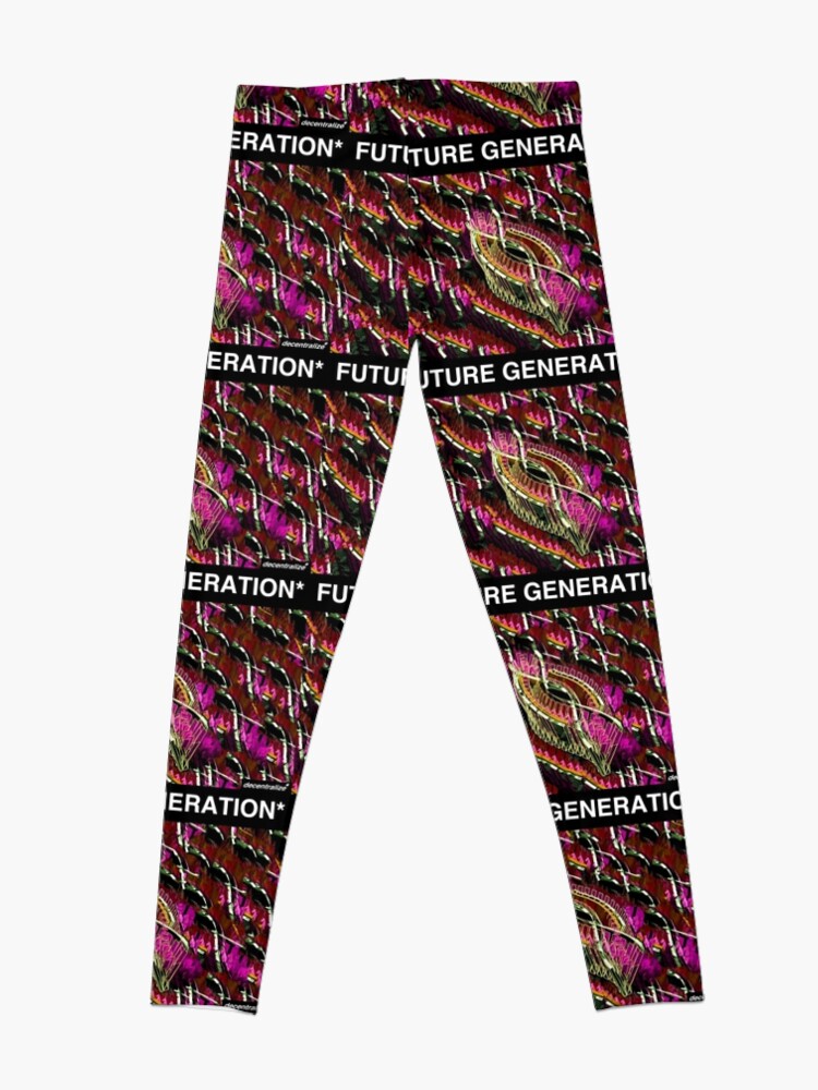 Alternate view of FUTURE GENERATION ABSTRACT DESIGN Leggings