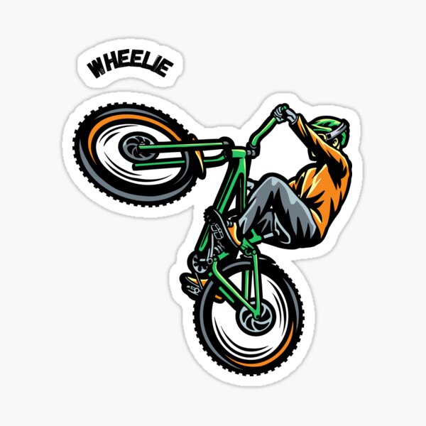 Item preview, Biker Stunt Wheelie Ride designed and sold by AgnieszkaZiel55.