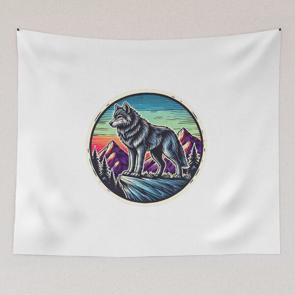 Item preview, Wolf Hiking and Camping designed and sold by nodij.