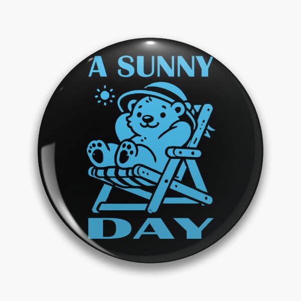 Item preview, Relaxed Bear Enjoying a Sunny Day Deep Sky Blue designed and sold by Soulemotion.