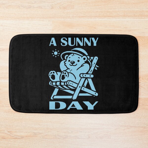 Item preview, Lounging Bear Enjoying the Day Sky Blue designed and sold by Soulemotion.