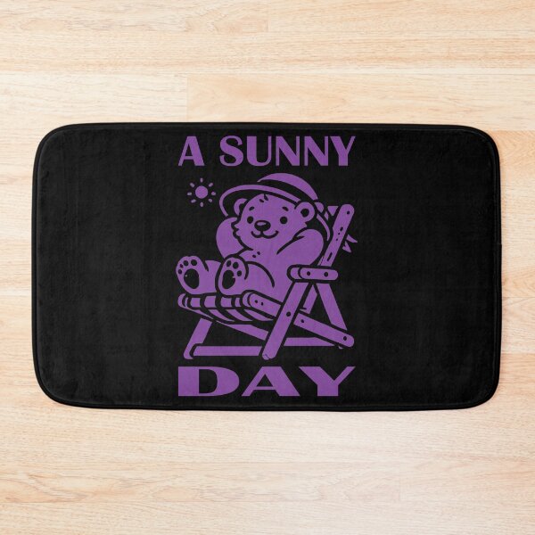 Item preview, Relaxed Bear Basking in the Sun Dark Violet designed and sold by Soulemotion.