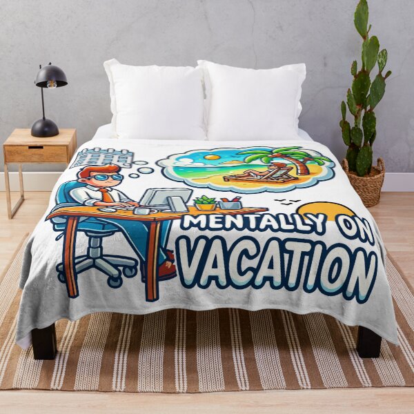 Item preview, Mentally on Vacation Funny Office Life Design designed and sold by QuirkPrint.