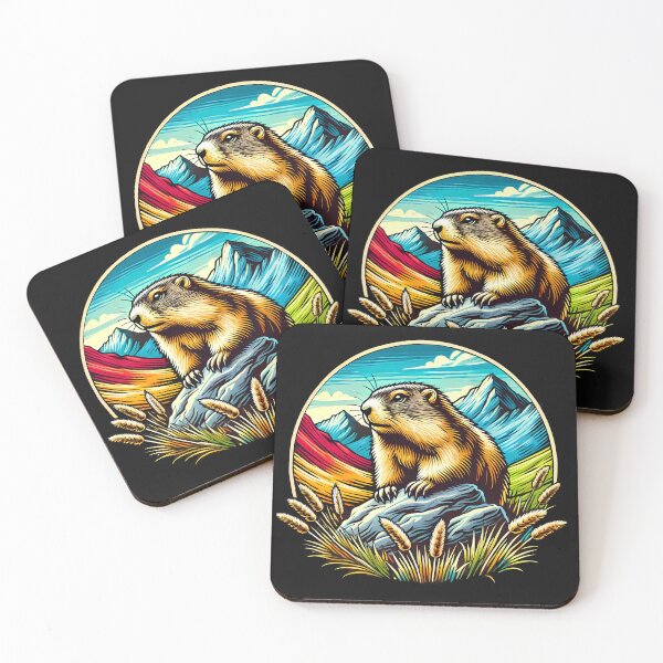 Item preview, Alpine marmot Hiking and Camping designed and sold by nodij.