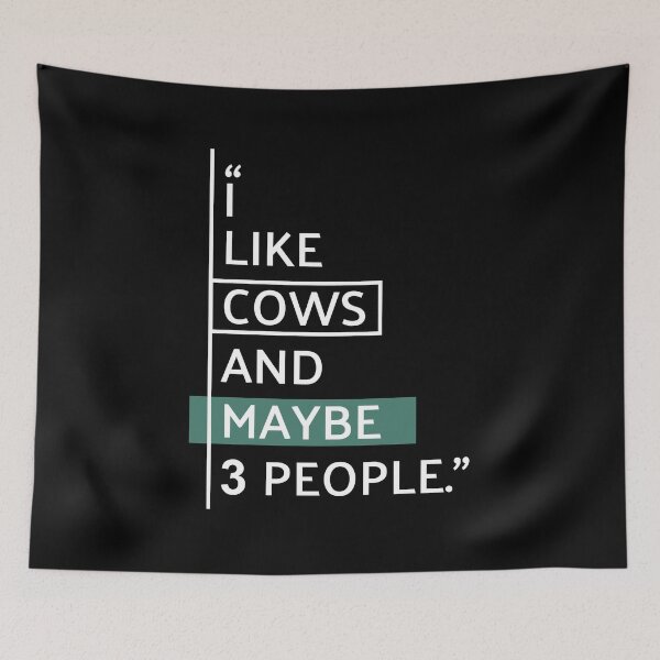 Item preview, I Like Cows & Maybe 3 People designed and sold by MaryAller.