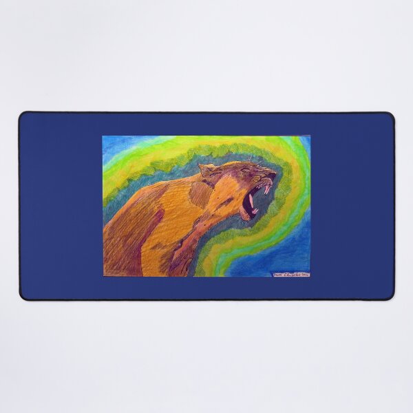 Item preview, 867 - ANGRY LIONESS - DAVE EDWARDS - MIXED MEDIA - 2024 designed and sold by BLYTHART.