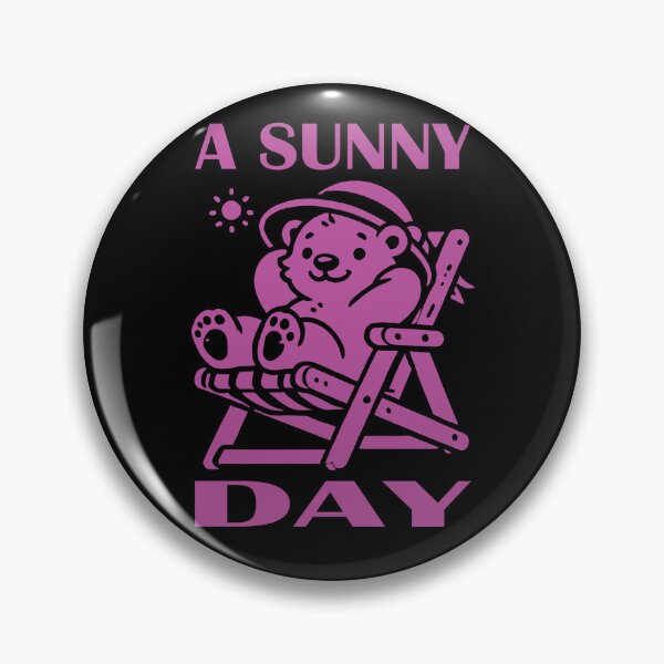 Item preview, Happy Bear Chilling in the Sun Magenta designed and sold by Soulemotion.