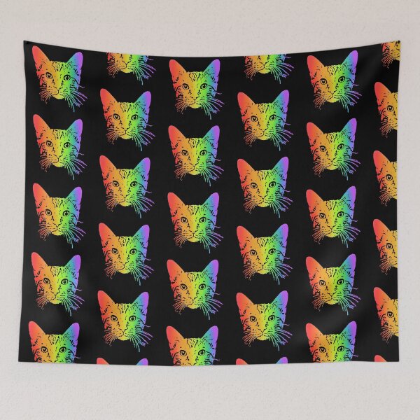 Item preview, Rainbow Kitty designed and sold by Child of the Corn Designs.