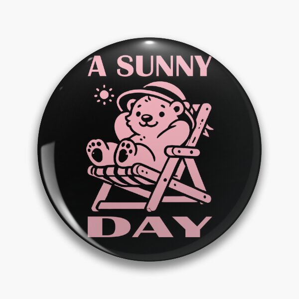 Item preview, Cute Bear Relaxing on a Sunny Day Light Pink designed and sold by Soulemotion.