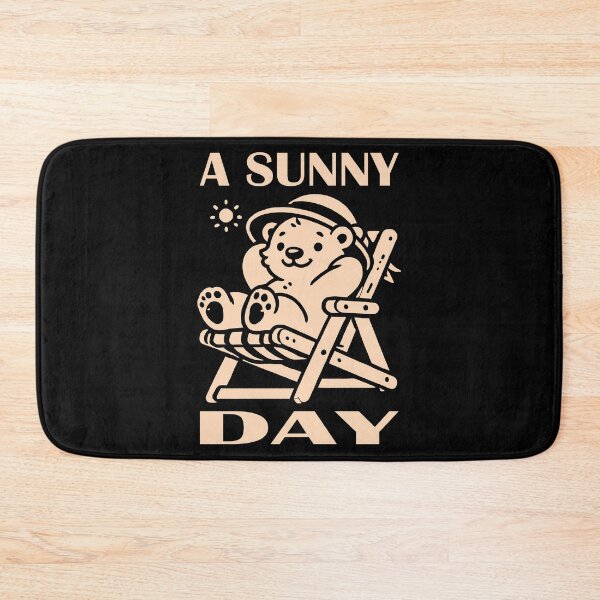 Item preview, Adorable Bear Lounging in the Sun Peach designed and sold by Soulemotion.