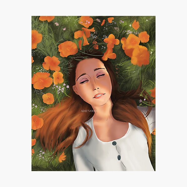 Item preview, sleeping around flowers designed and sold by Abartworkss.