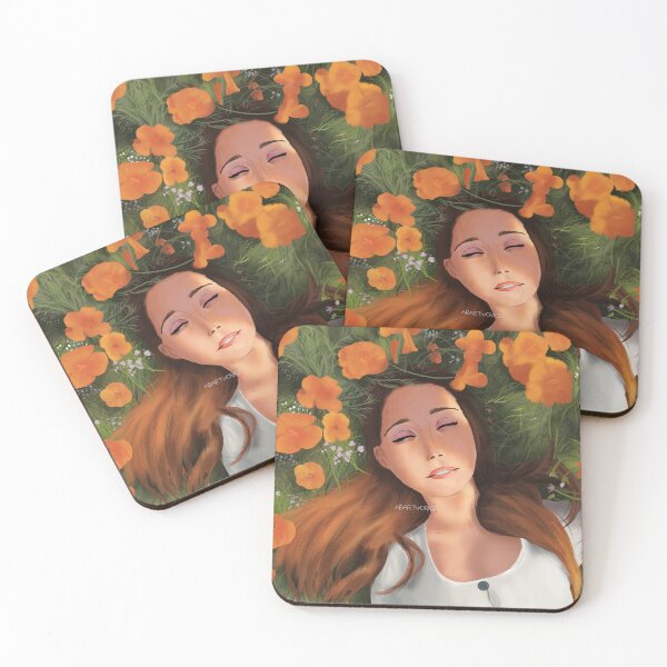 Item preview, sleeping around flowers designed and sold by Abartworkss.