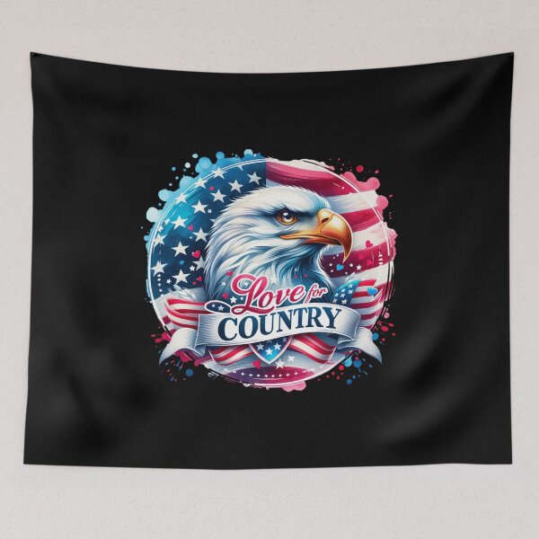 Item preview, "Freedom's Guardian – American Eagle & Flag Memorial Day Design" designed and sold by artedigital99.