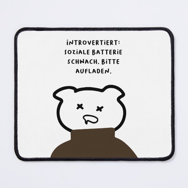 Item preview, Introvertiert: Soziale Batterie schwach. Bitte aufladen | Handwritten-style Font designed and sold by RM-Journey.